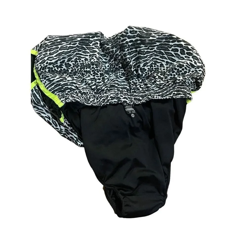 Nike Dri‎ fit Leopard animal print Running activewear Shorts sz XS